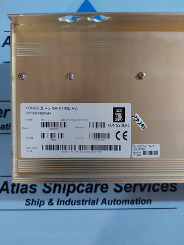 KONGSBERG RAi-16 8100148 REMOTE ANALOG INPUT MODULE REV.F1