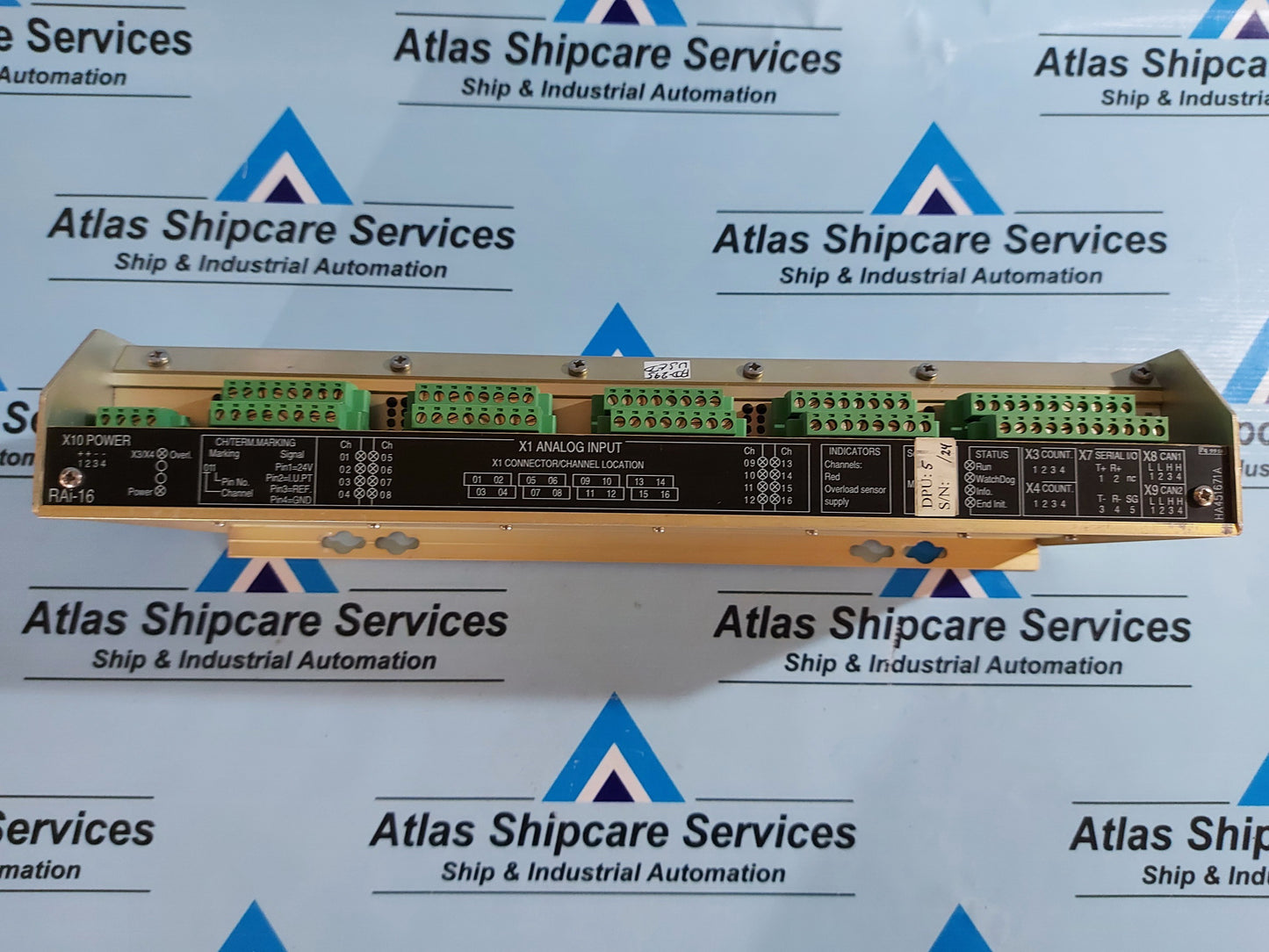 KONGSBERG RAi-16 8100148 REMOTE ANALOG INPUT MODULE REV.B42