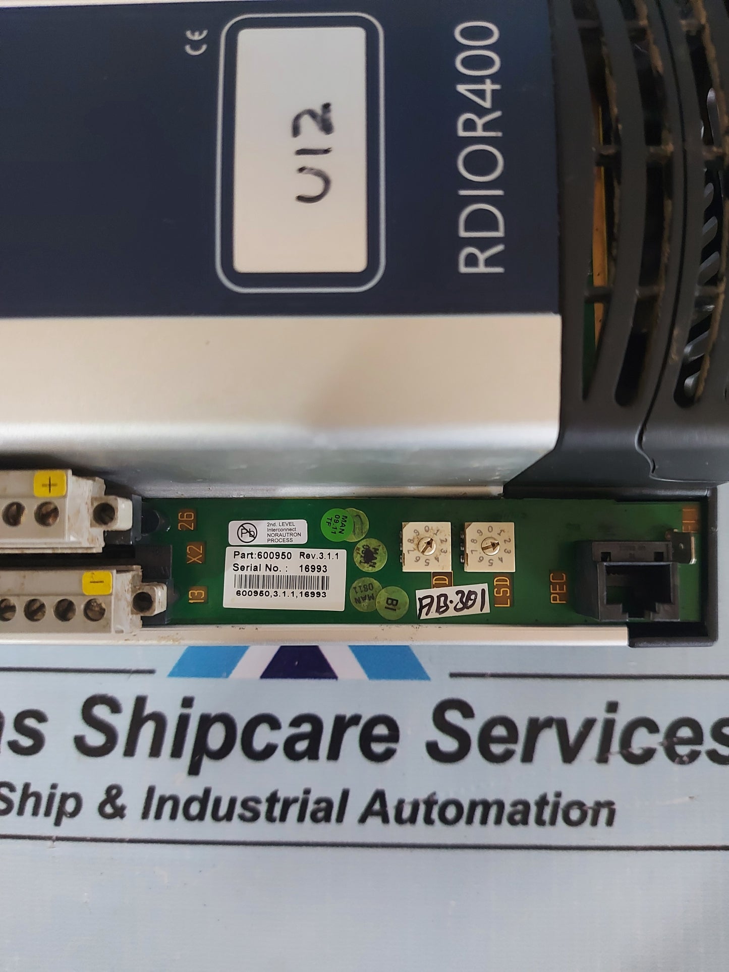 KONGSBERG RDIOR400 REMOTE INPUT/OUTPUT MODULE 600950 REV.3.1.1