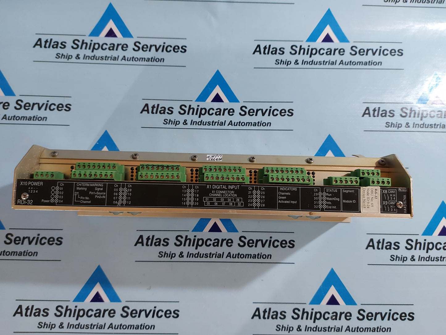 KONGSBERG RDi-32 8100154 REMOTE DIGITAL INPUT MODULE REV.D