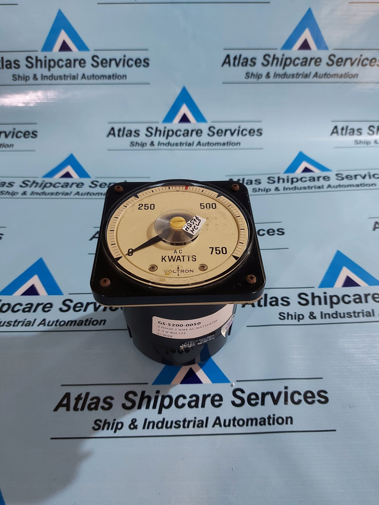 KRATOS A4W.802-125 3 PHASE 3 WIRE AC WATTMETER