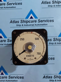 KRATOS A4W.802-125 3 PHASE 3 WIRE AC WATTMETER