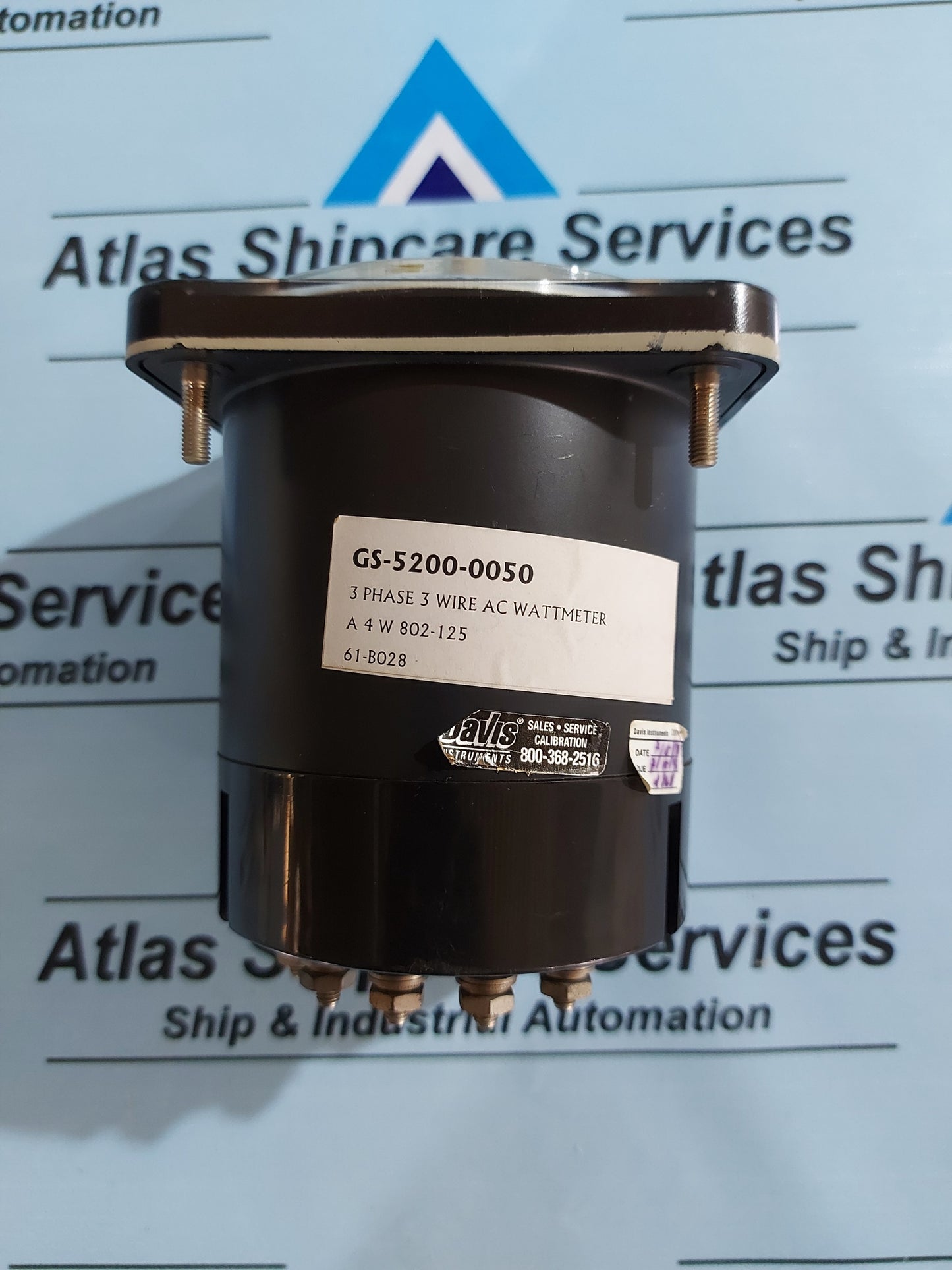 KRATOS A4W.802-125 3 PHASE 3 WIRE AC WATTMETER
