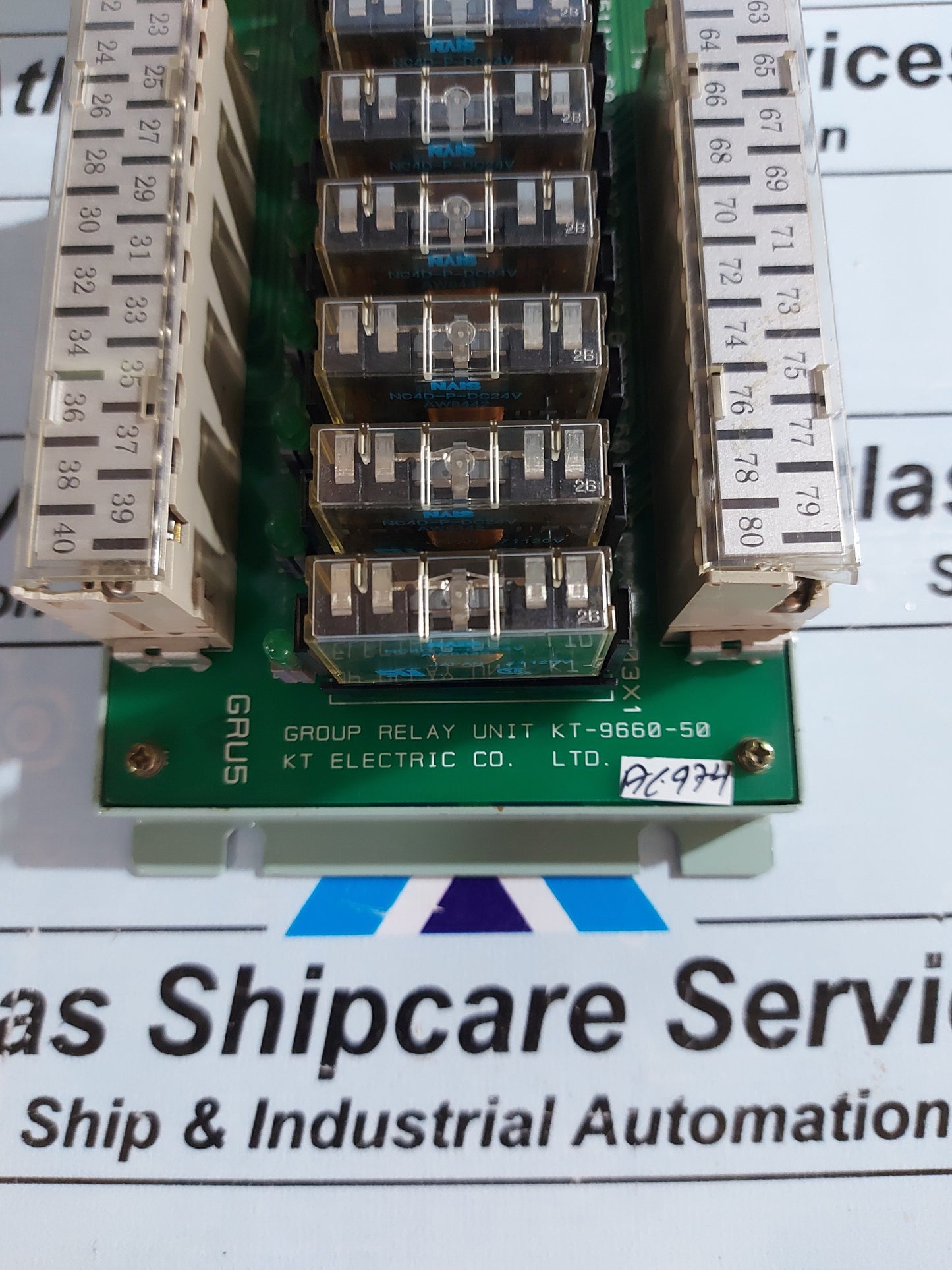 KT ELECTRIC KT-9660-50 GROUP RELAY UNIT