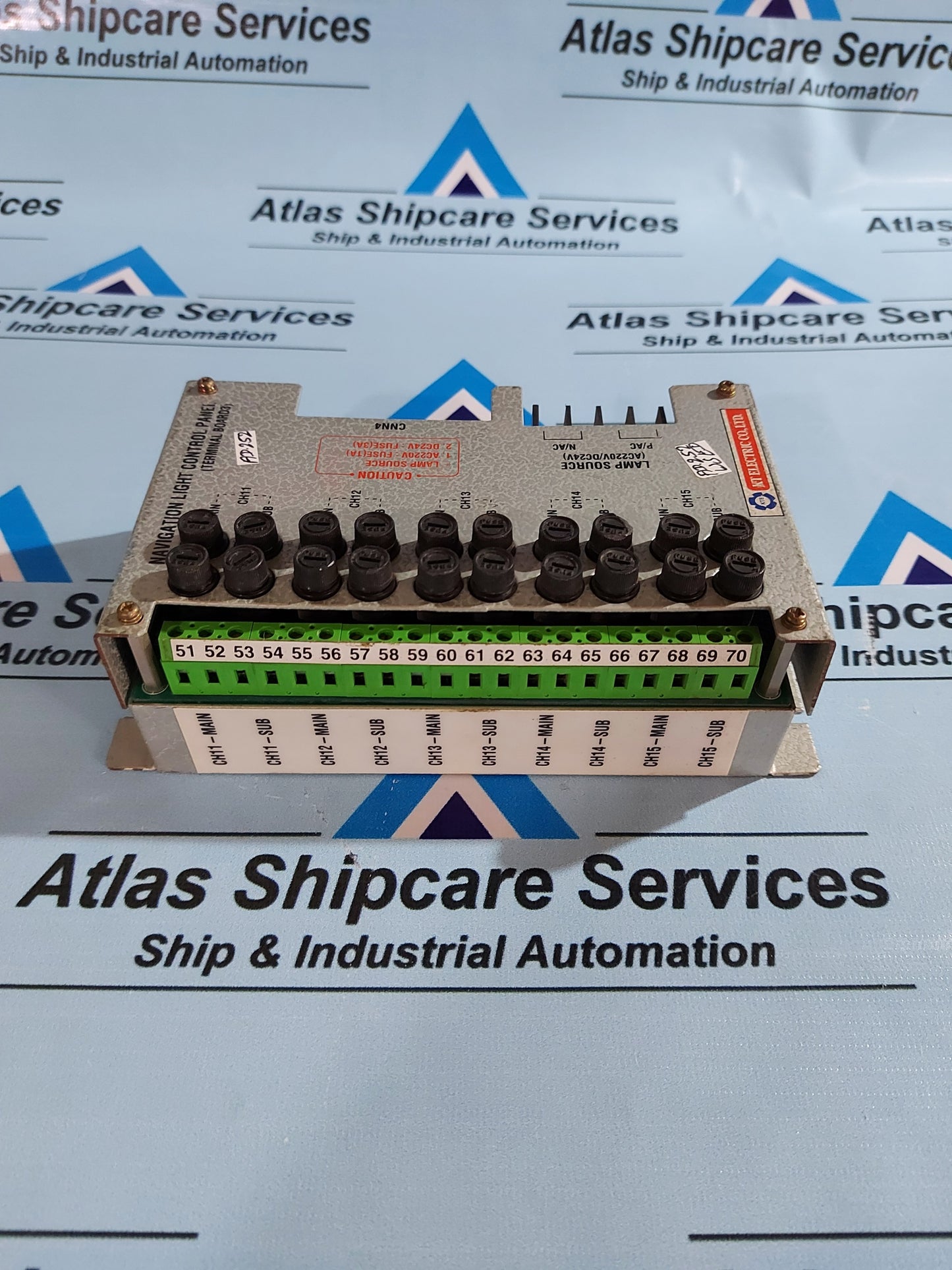 KT ELECTRIC NAVIGATION LIGHT CONTROL PANEL TERMINAL BOARD 3