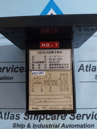 KURAMOTO INSTRUMENT RLM-120 METER RELAY 0-200 Rpm AG215