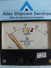 KURAMOTO INSTRUMENT RLM-120 METER RELAY 0-200Rpm AG216