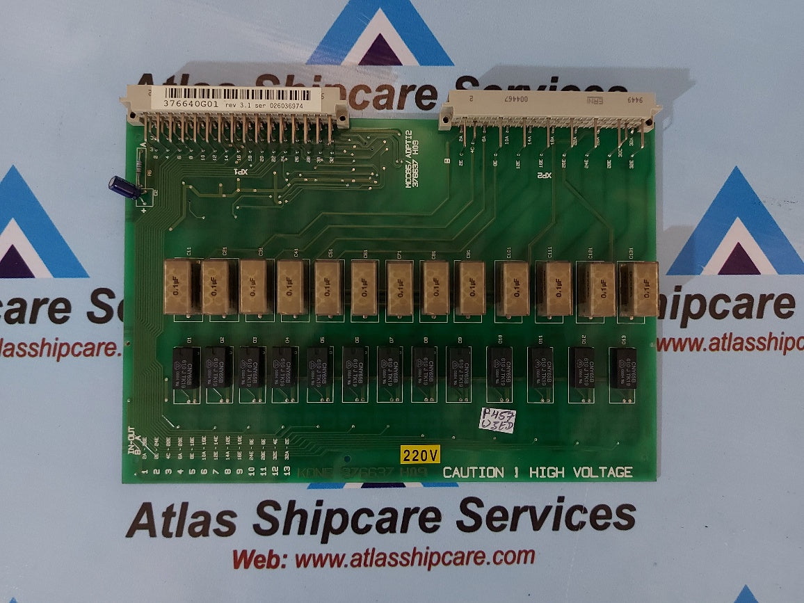 Kone 376637 H09 MCC85/ADPTI2 Isolator Pcb Card