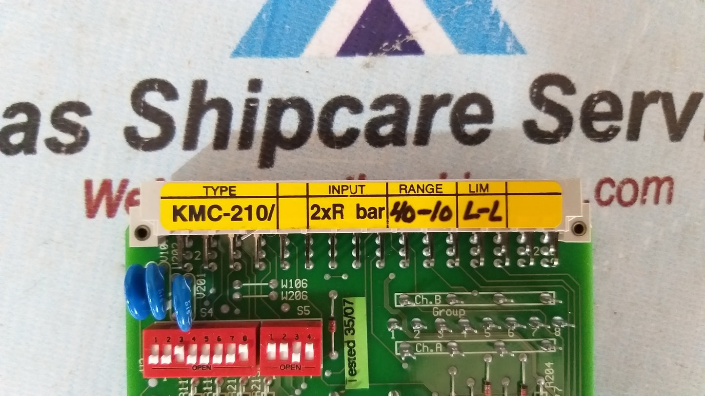 Kongsberg/Autronica KMC-210/2xR bar 40-10 Pcb Card