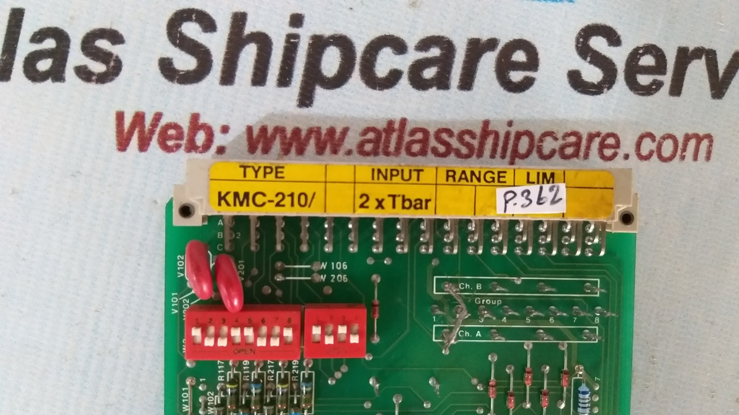 Kongsberg Autronica KMC-210/2xTbar 7252-019.0004 Pcb Card