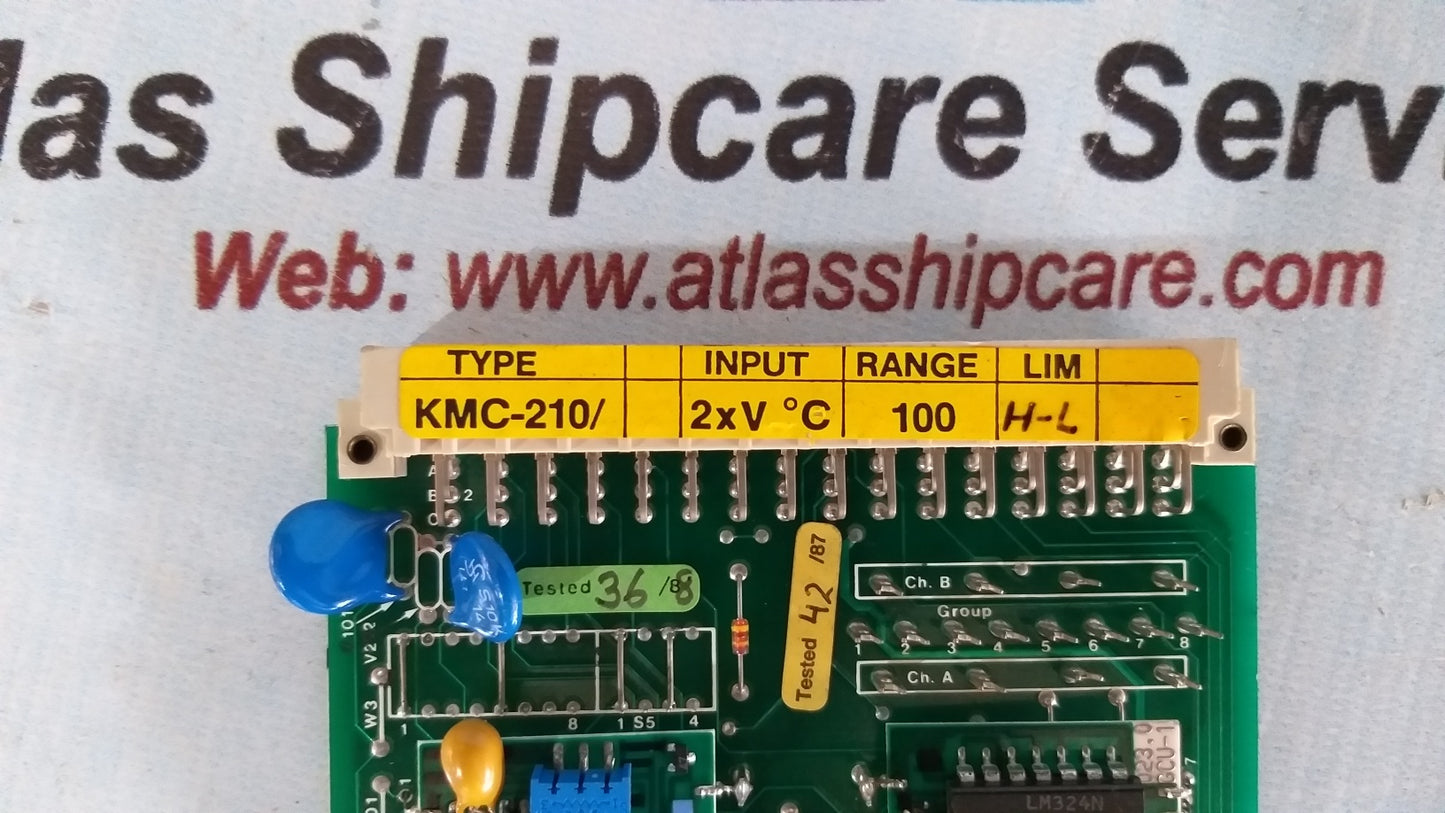Kongsberg Autronica KMC-210/2xV'C 100 Pcb Card