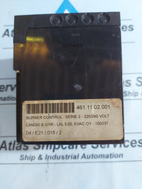 LANDIS & GYR LAL3.25 OIL BURNER CONTROL 220-240V AG132