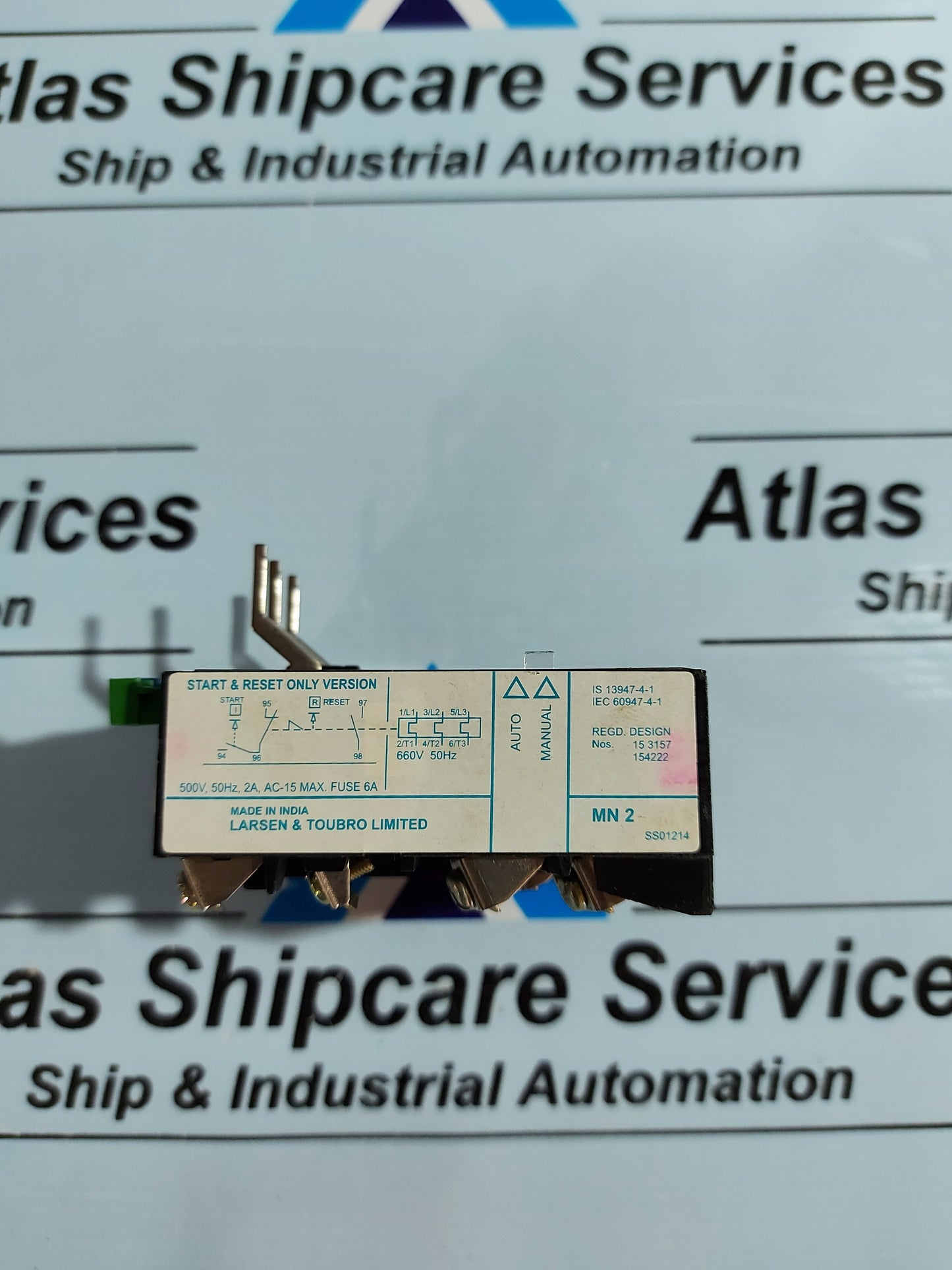 LARSEN & TOUBRO MN2 TYPE THERMAL OVERLOAD RELAY