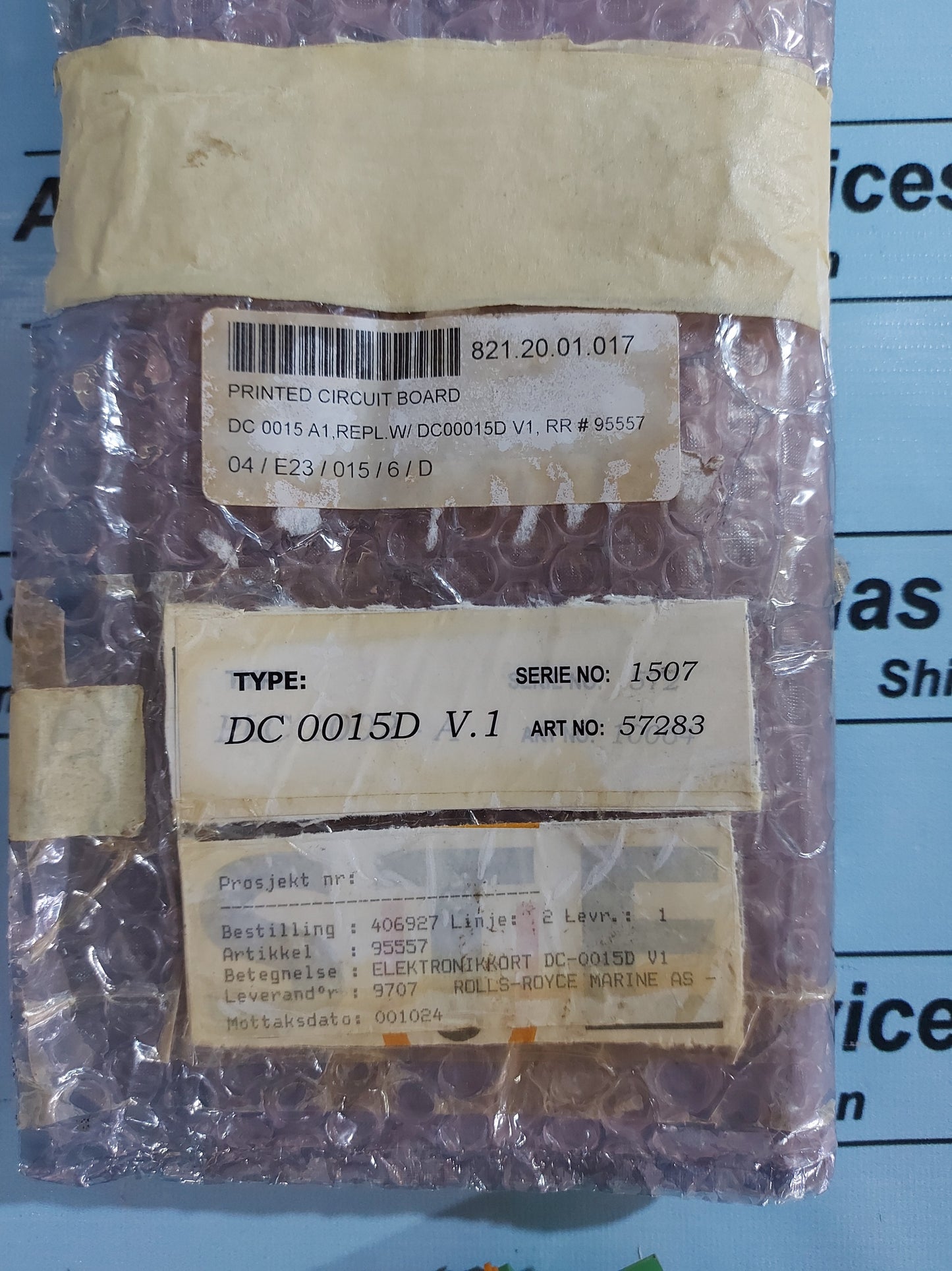 LIAAEN HELITRON DC 0015D PANEL INTERFACE BOARD