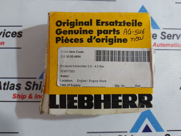 LIEBHERR 629017303 PRESSURE TRANSMITTER 0.5-4.5 Bar AG546