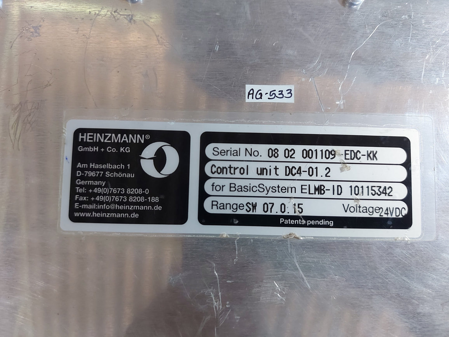LIEBHERR DC 4-01.2 LC MOTOR CONTROL DEVICE AG533