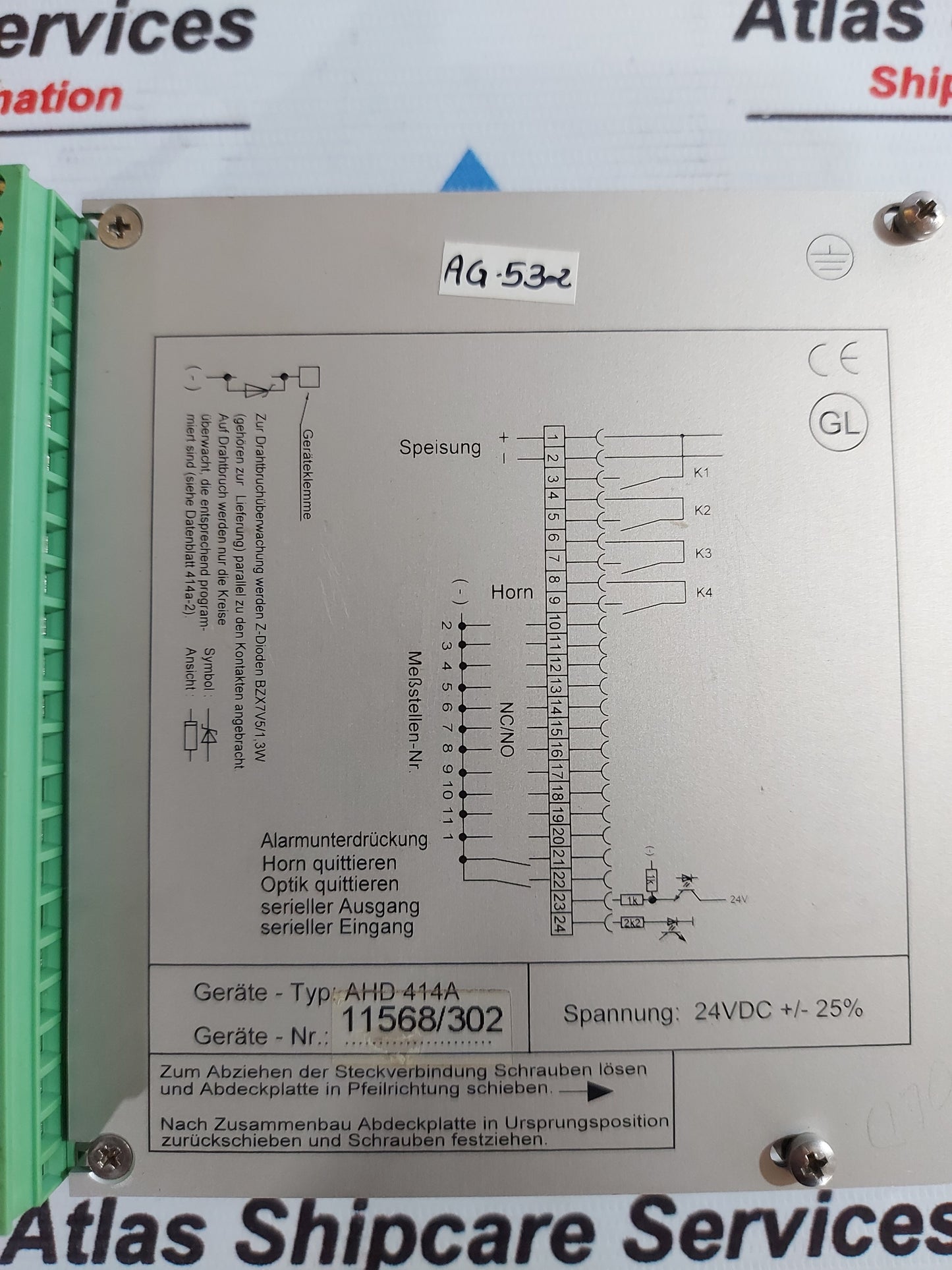 LINDENBERG AHD 414 ALARM AND SAFETY SYSTEM CONTROL AG532