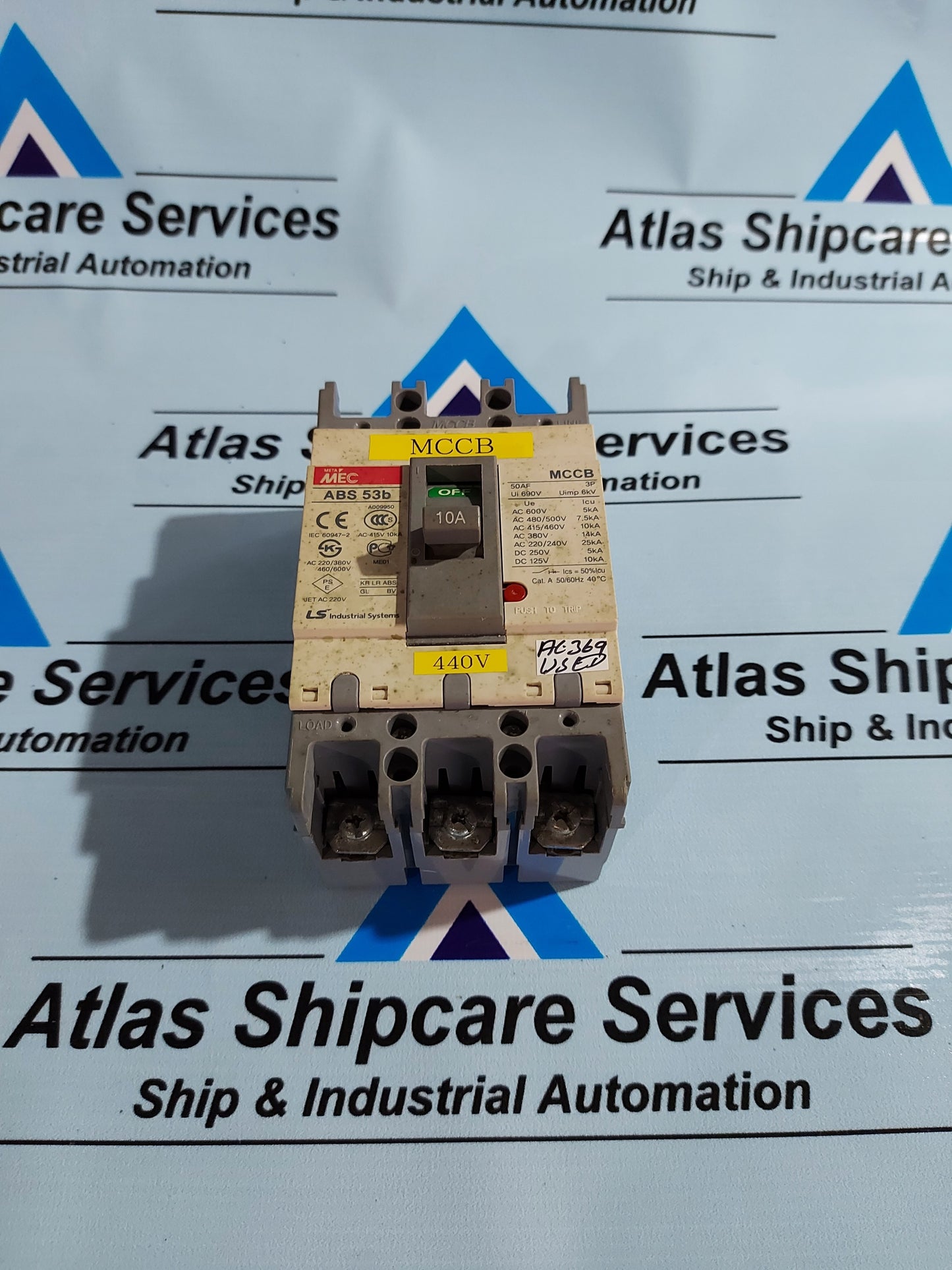 LS INDUSTRIAL SYSTEM META MEC ABS 53b CIRCUIT BREAKER