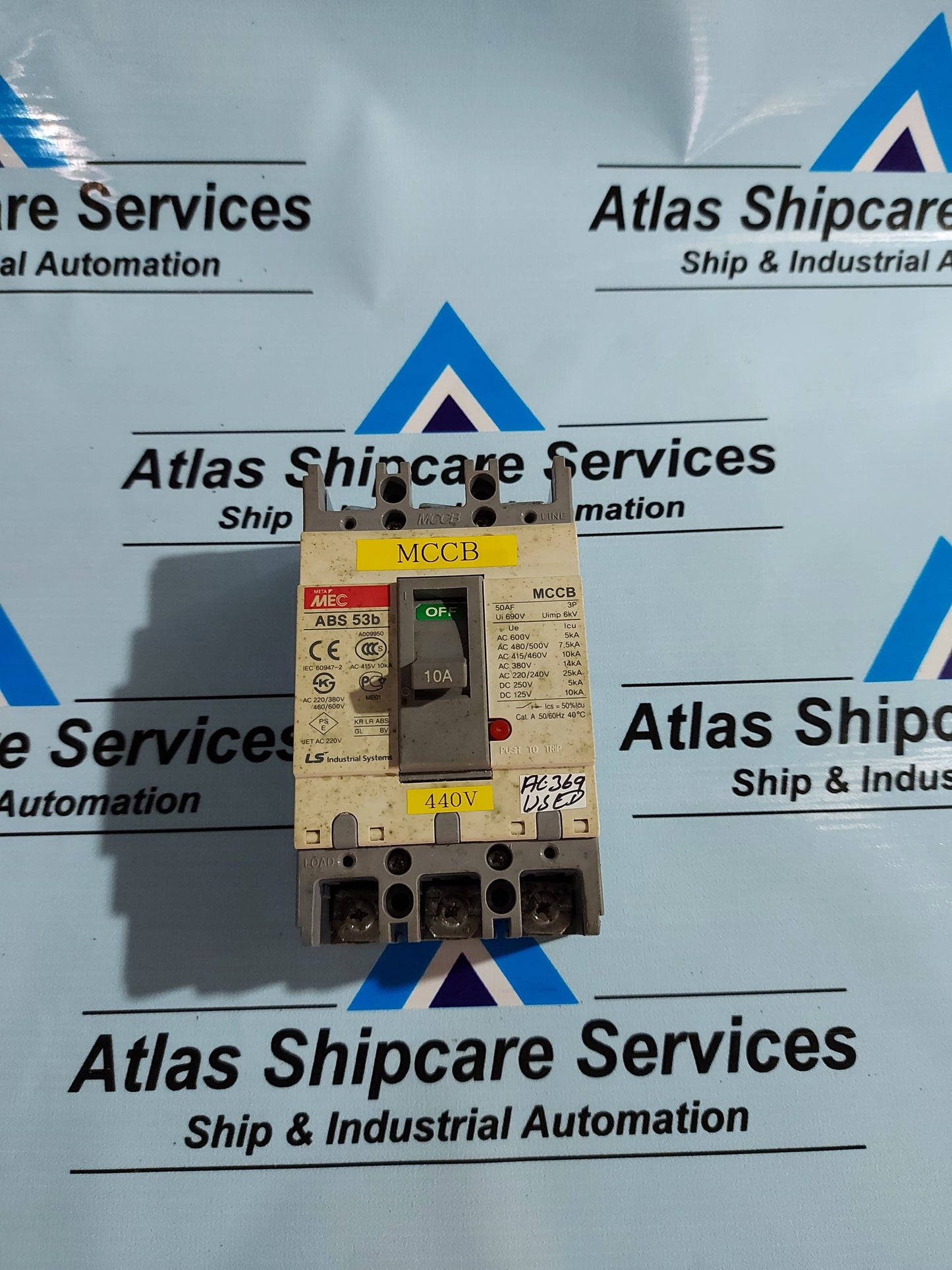 LS INDUSTRIAL SYSTEM META MEC ABS 53b CIRCUIT BREAKER