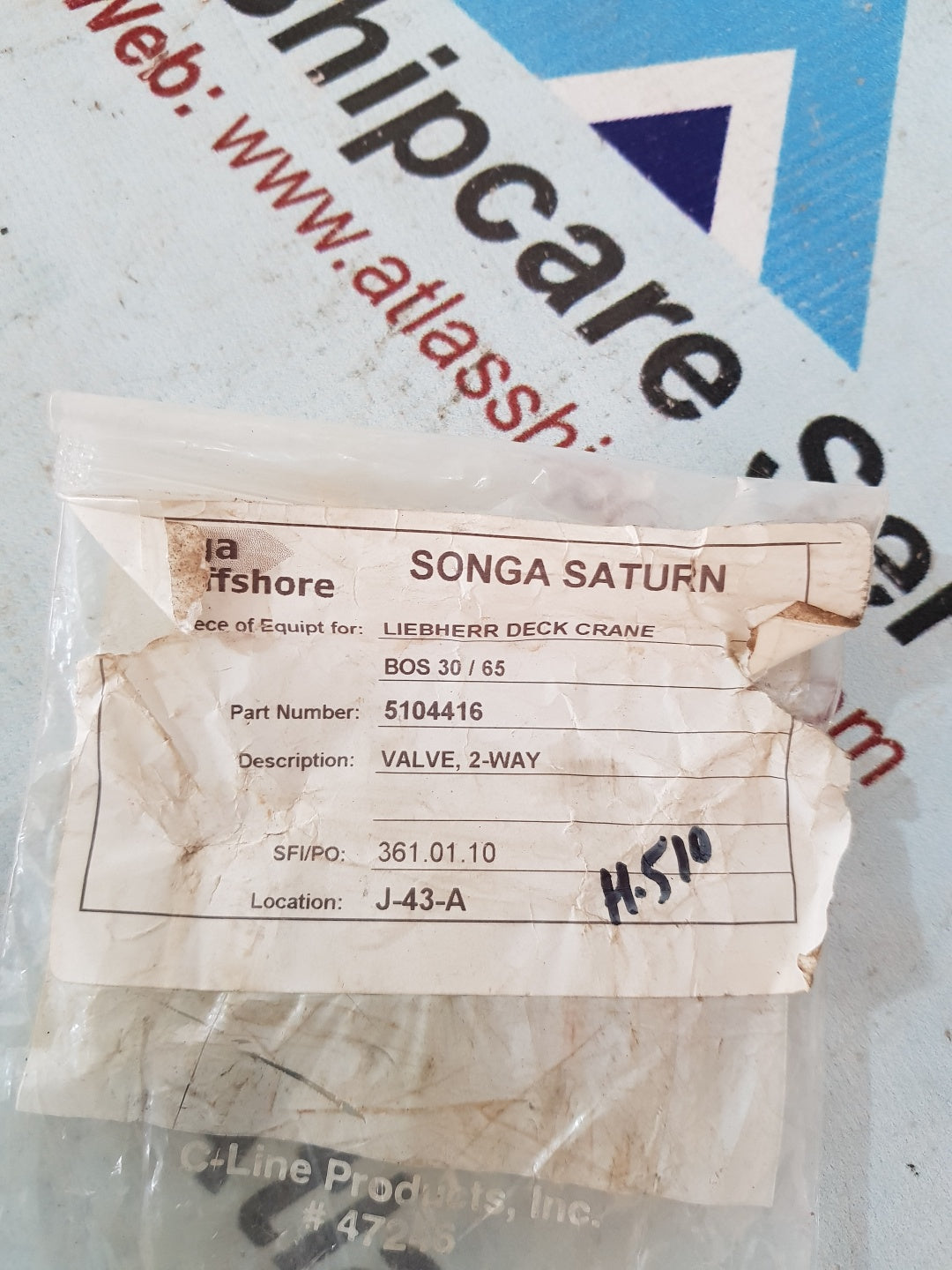 Liebherr 5104416 2-Way Valve H510