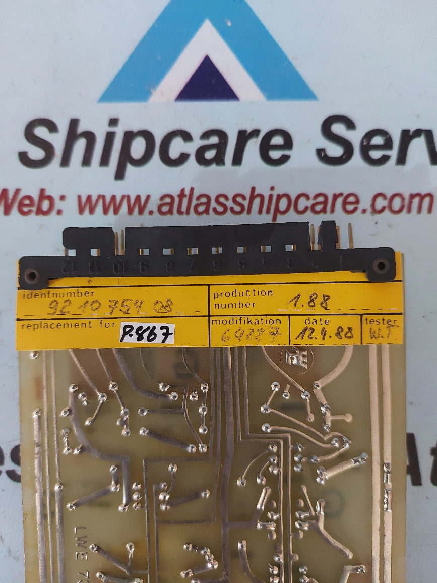 Liebherr 91075408 Pcb Card