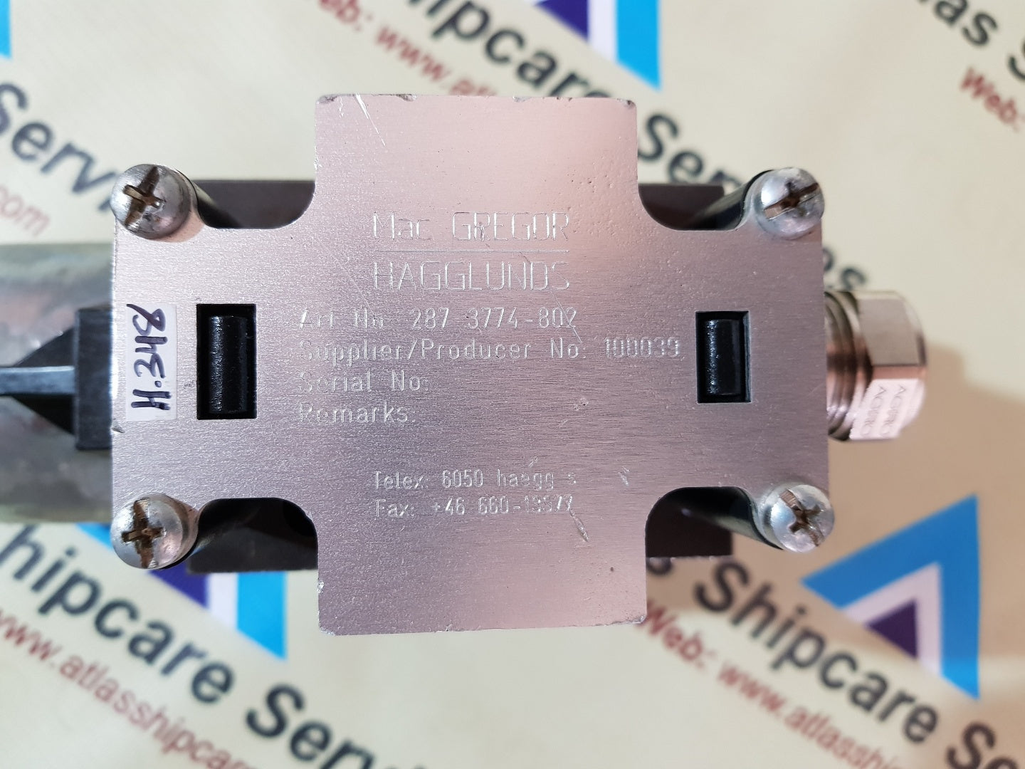 MACGREGOR-HAGGLUNDS 287 3774-802 DIRECTIONAL CONTROL VALVE H348