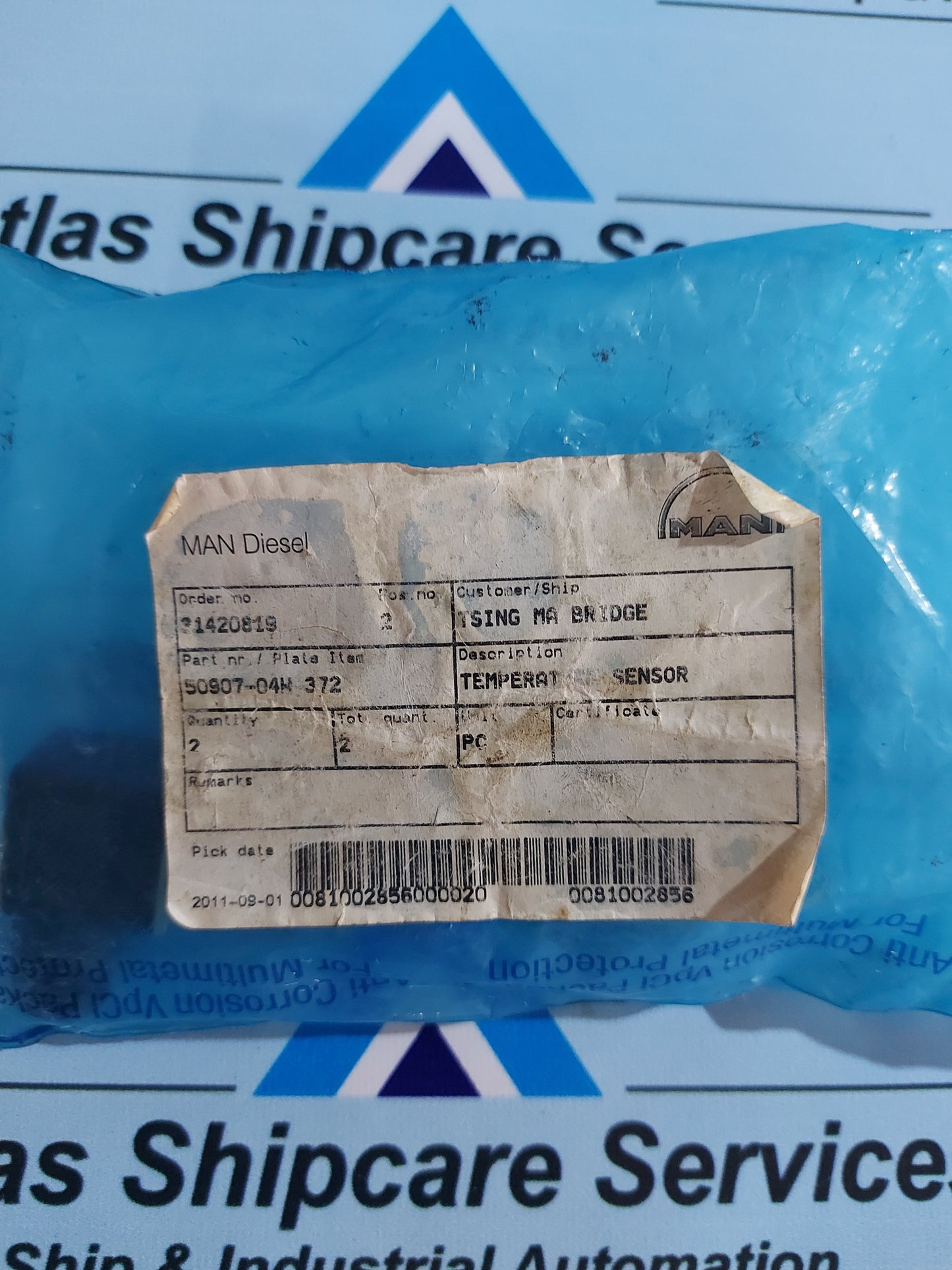 MAN 25088/1-4 TEMPERATURE SENSOR