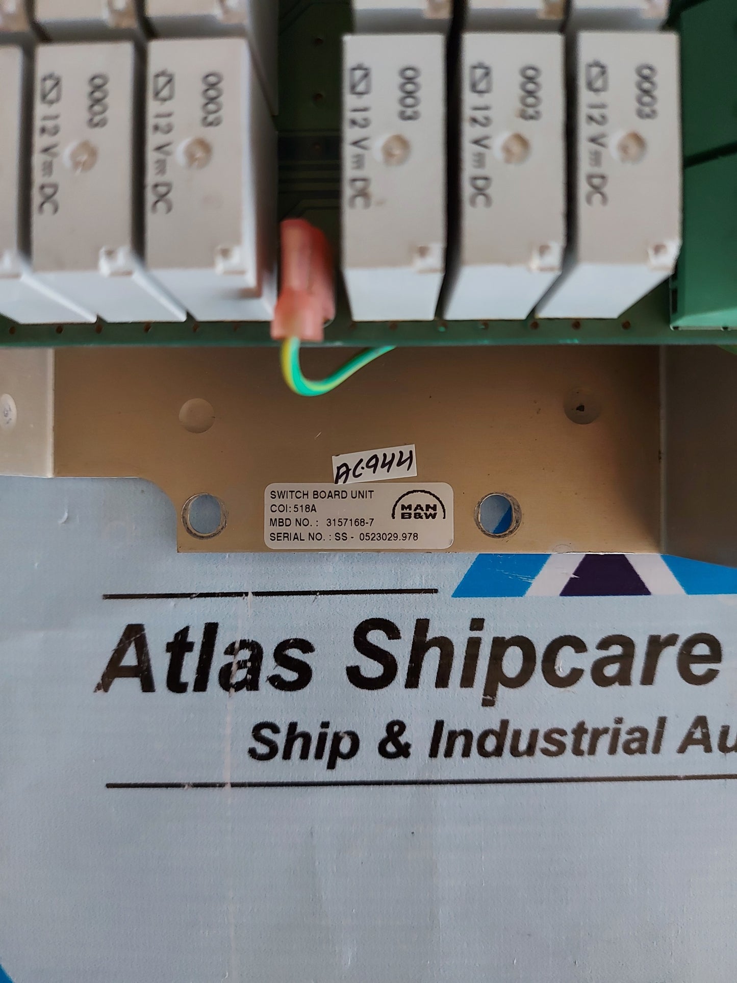 MAN B&W 3157168-7 SWITCH BOARD UNIT