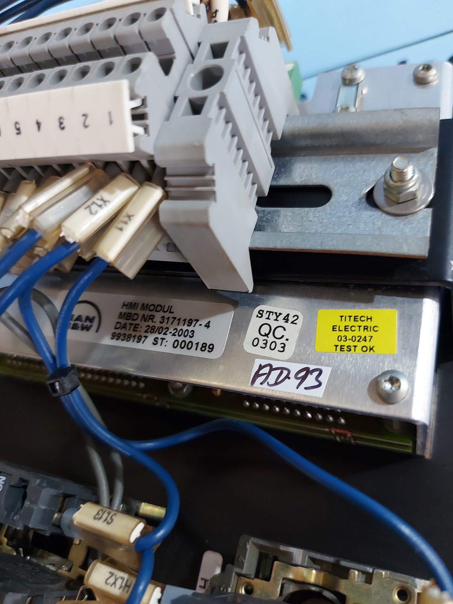 MAN B&W 3171197-4 HMI MODULE