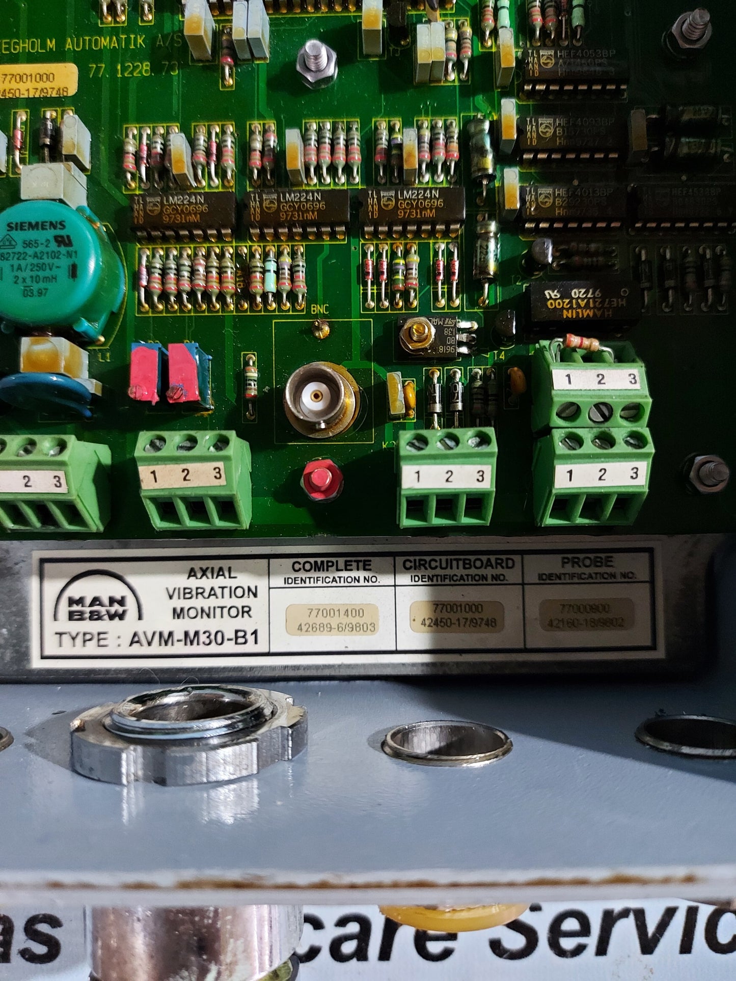 MAN B&W AVM-M30-B1 AXIAL VIBRATION MONITOR