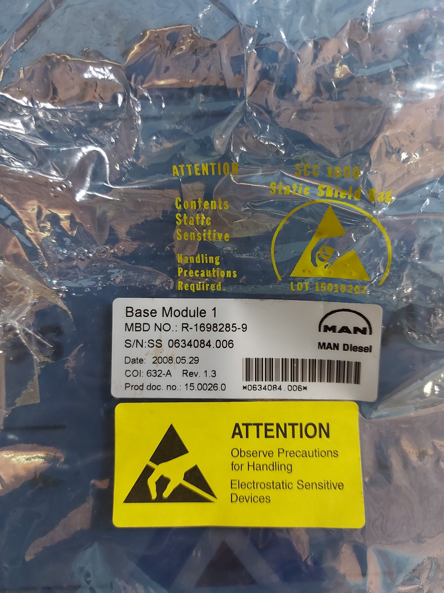 MAN B&W BM1-MK.II BASE MODULE R-1698285-9
