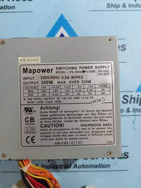 MAPOWER PX-300B 300W 230V/50Hz 3.5A W/PFC SWITCHING POWER SUPPLY