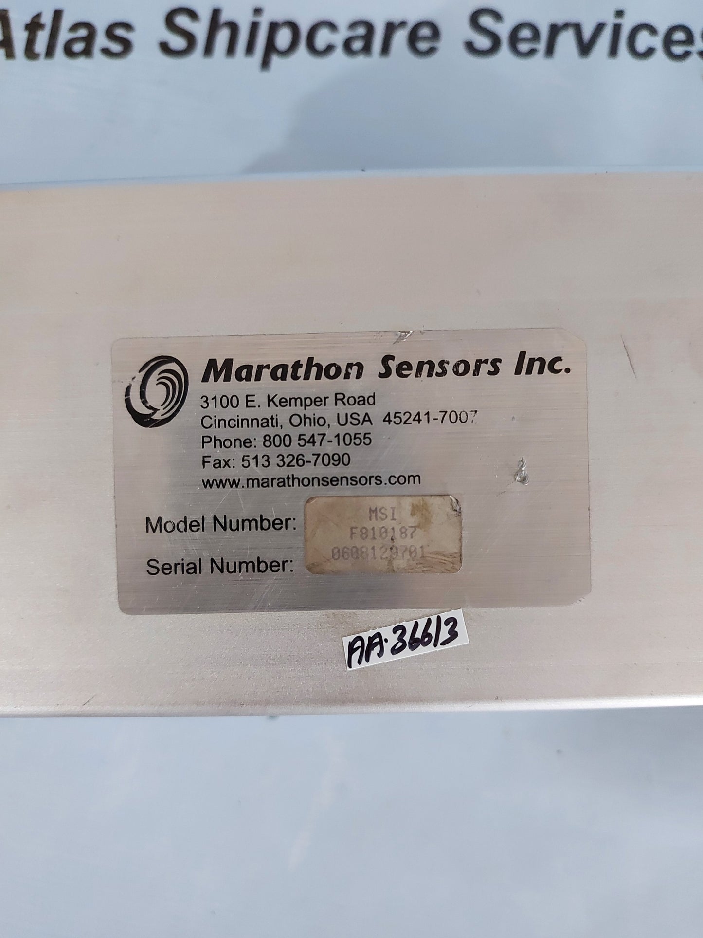 MARATHON SENSOR MSI F810187 VERSAPRO CONTROL