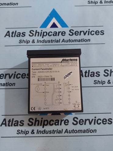 MARTENS A9648-4-2R-AO-5-00-A CURRENT PANELMETER