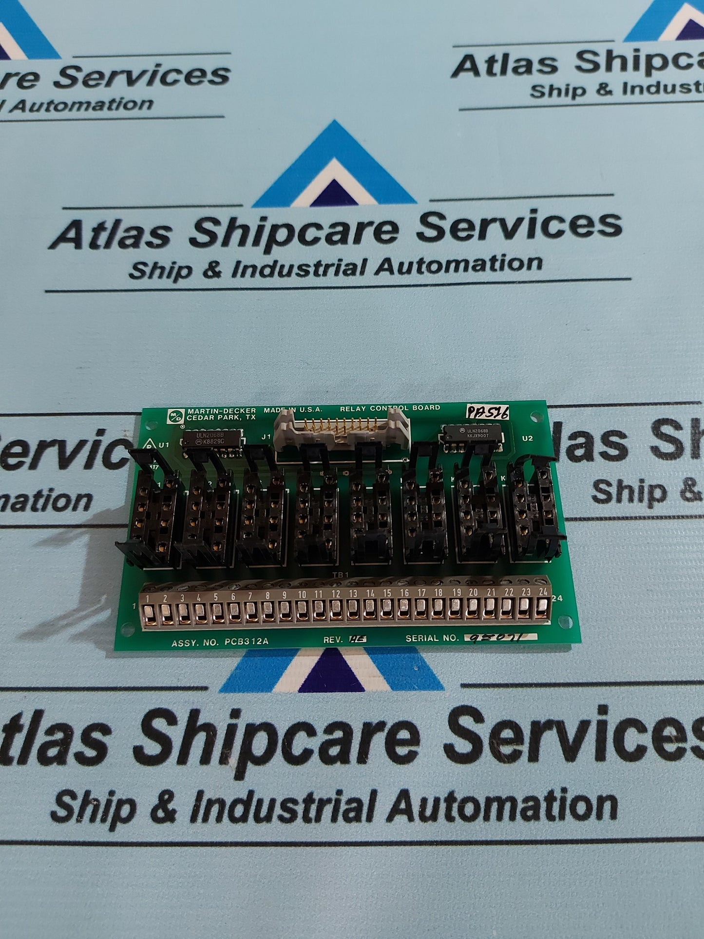 MARTIN-DECKER PCB312A RELAY CONTROL BOARD