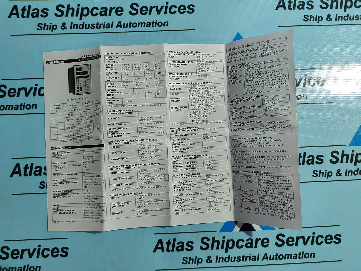 MASIBUS 85XX+ SCANNER-CONTROLLER