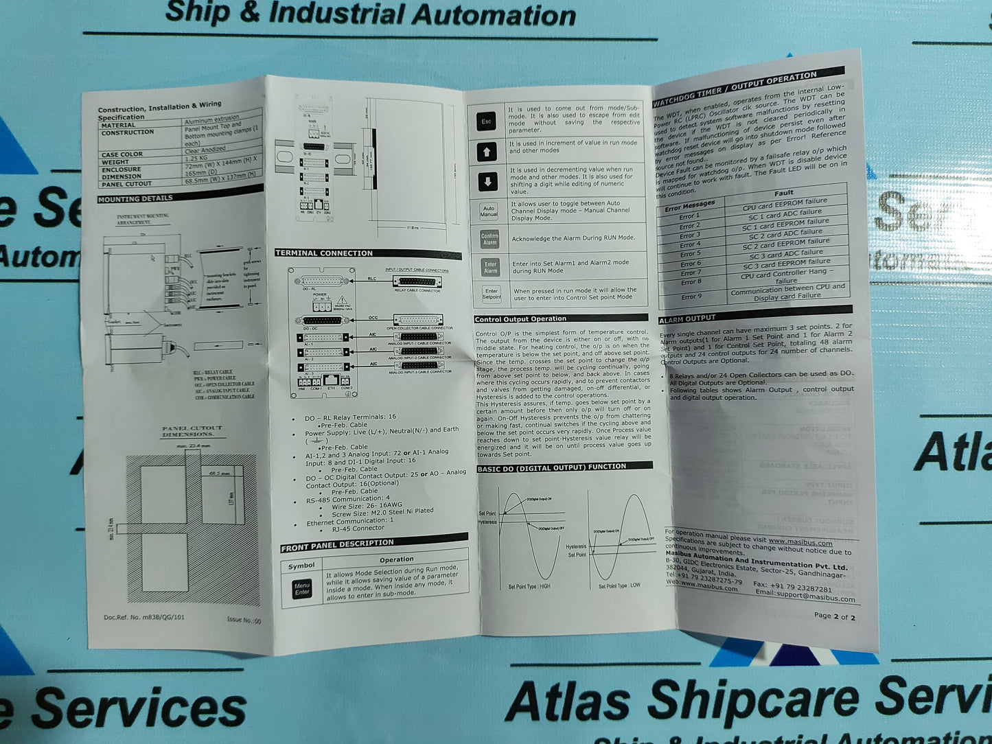 MASIBUS 85XX+ SCANNER-CONTROLLER