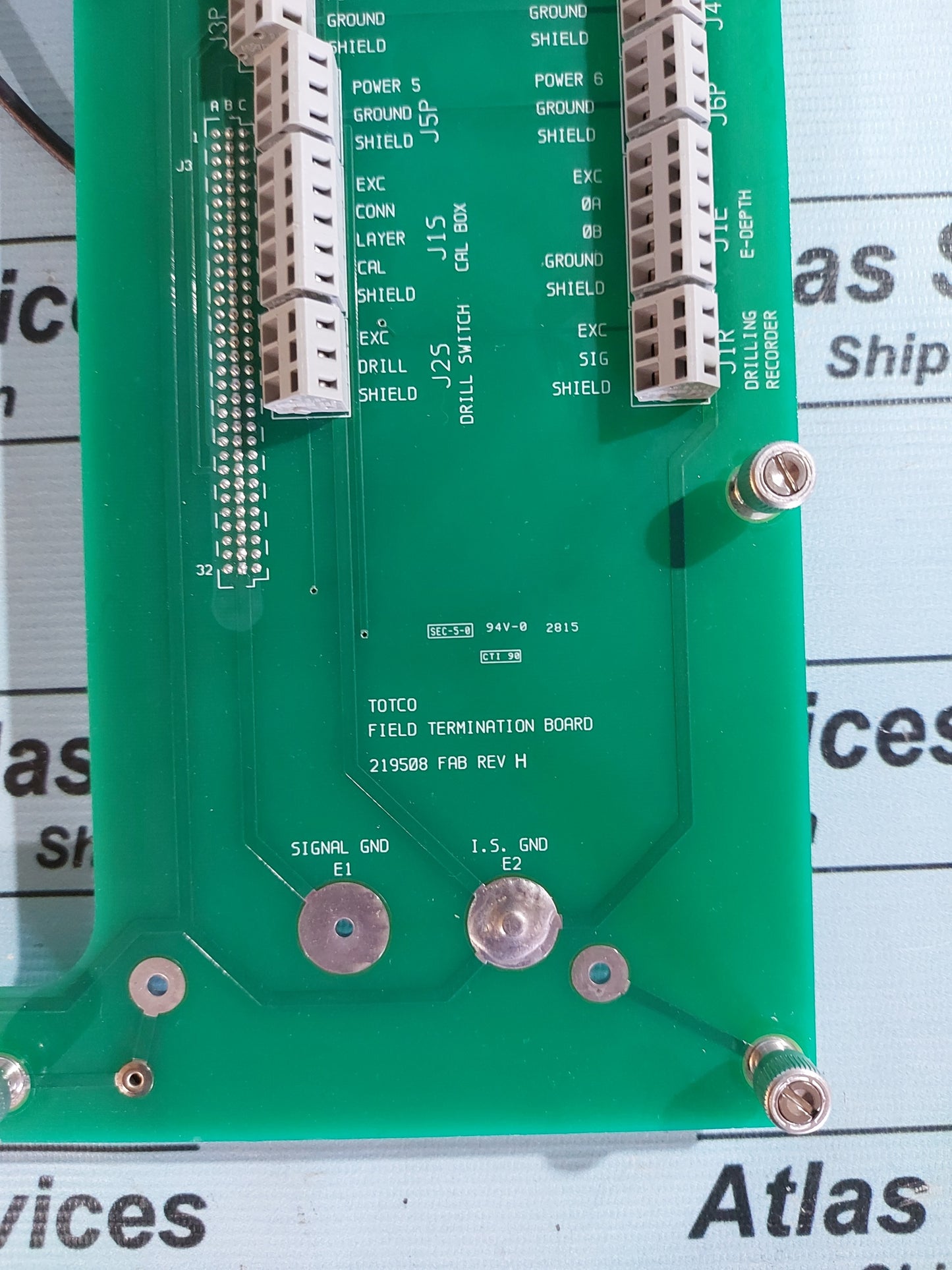 M/D TOTCO 219508 FAB REV.H FIELD TERMINATION BOARD