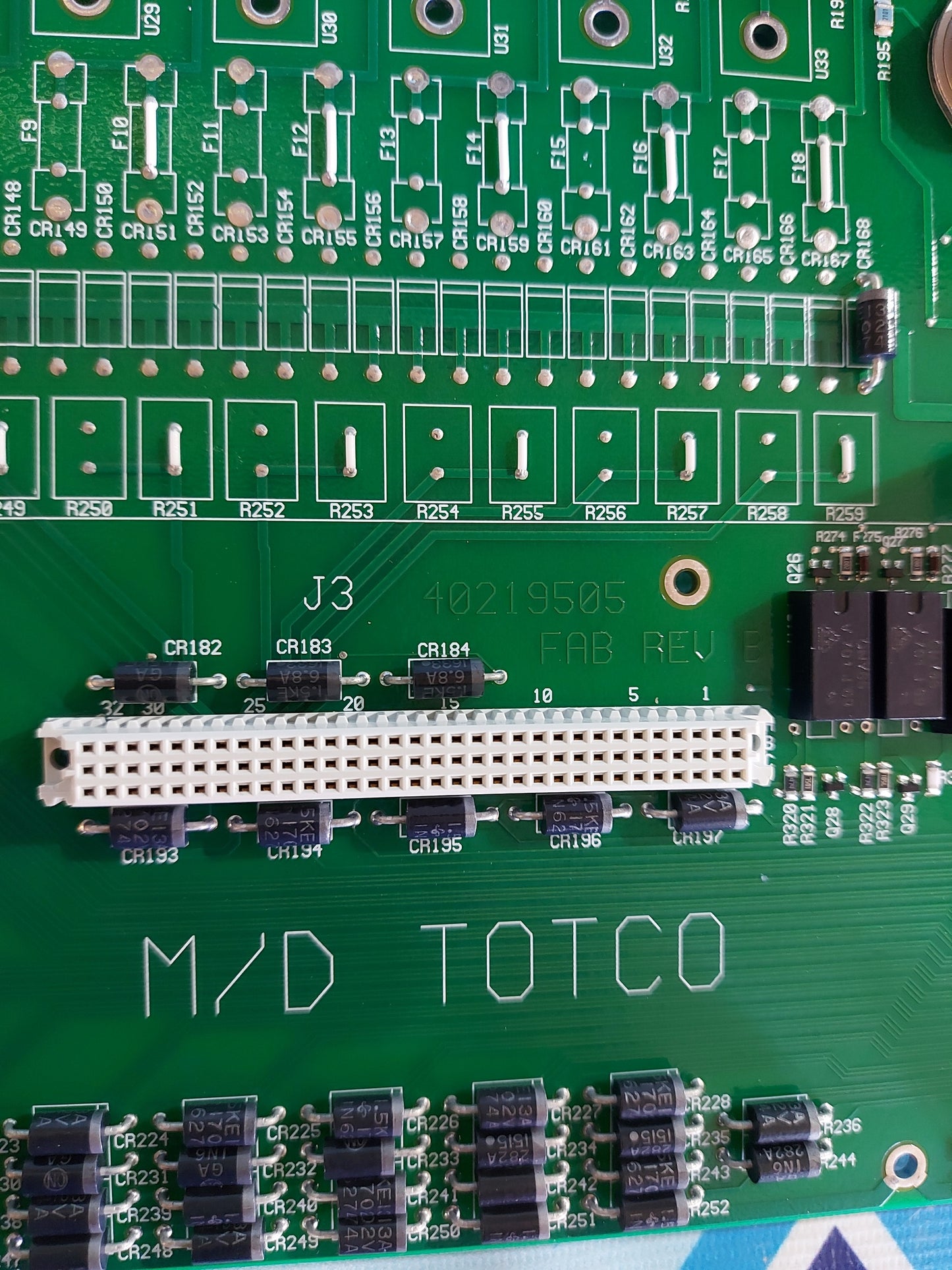 M/D TOTCO 40219505 FAB REV.B ANALOG BOARD