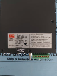 MEAN WELL SCN-600-24 600S-N024 POWER SUPPLY