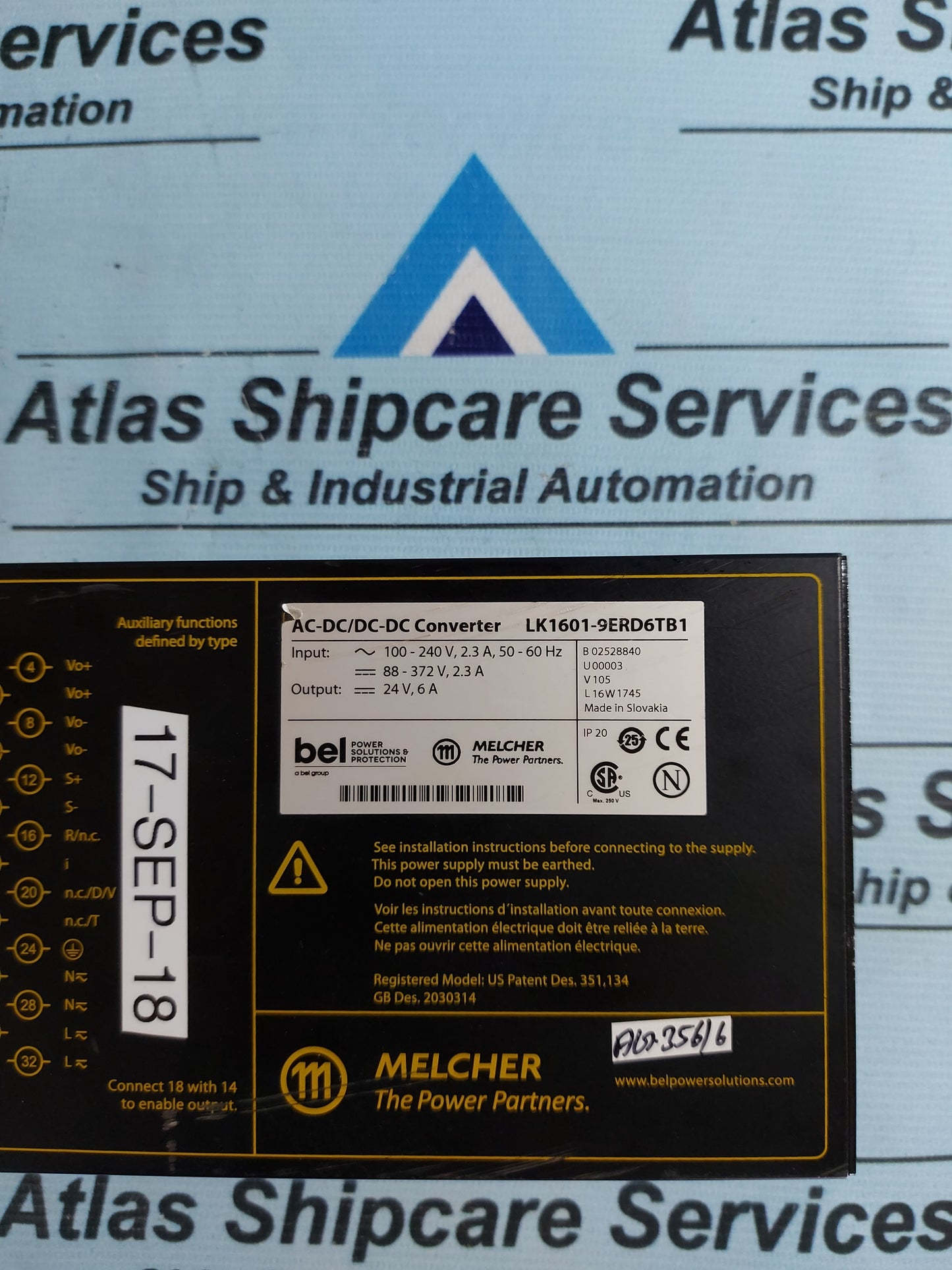 MELCHER LK1601-9ERD6TB1 AC-DC/DC-DC CONVERTER AG356