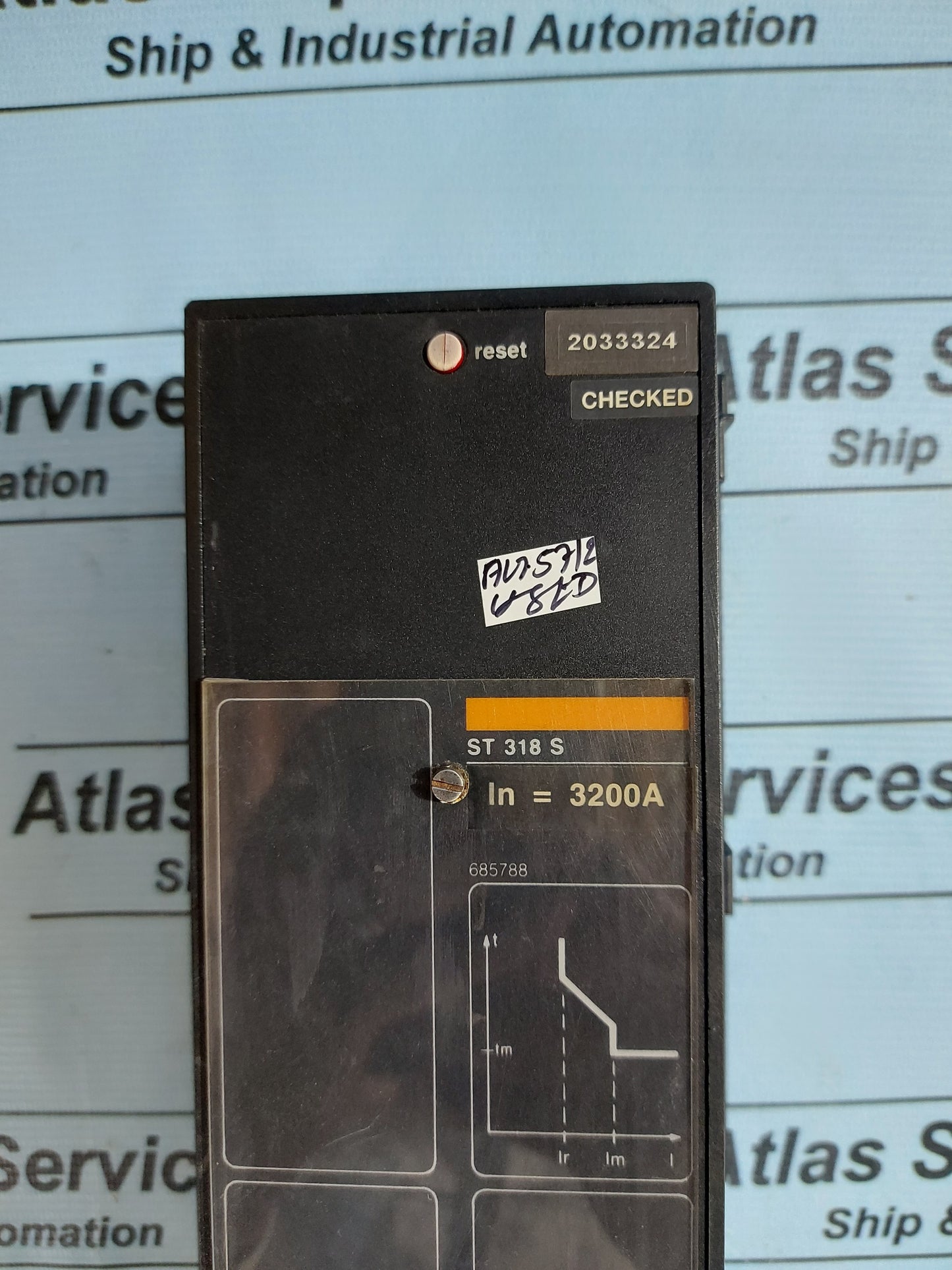 MERLIN GERIN SCHNEIDER ST 318 S CONTROL TRIP UNIT 3200A AG57