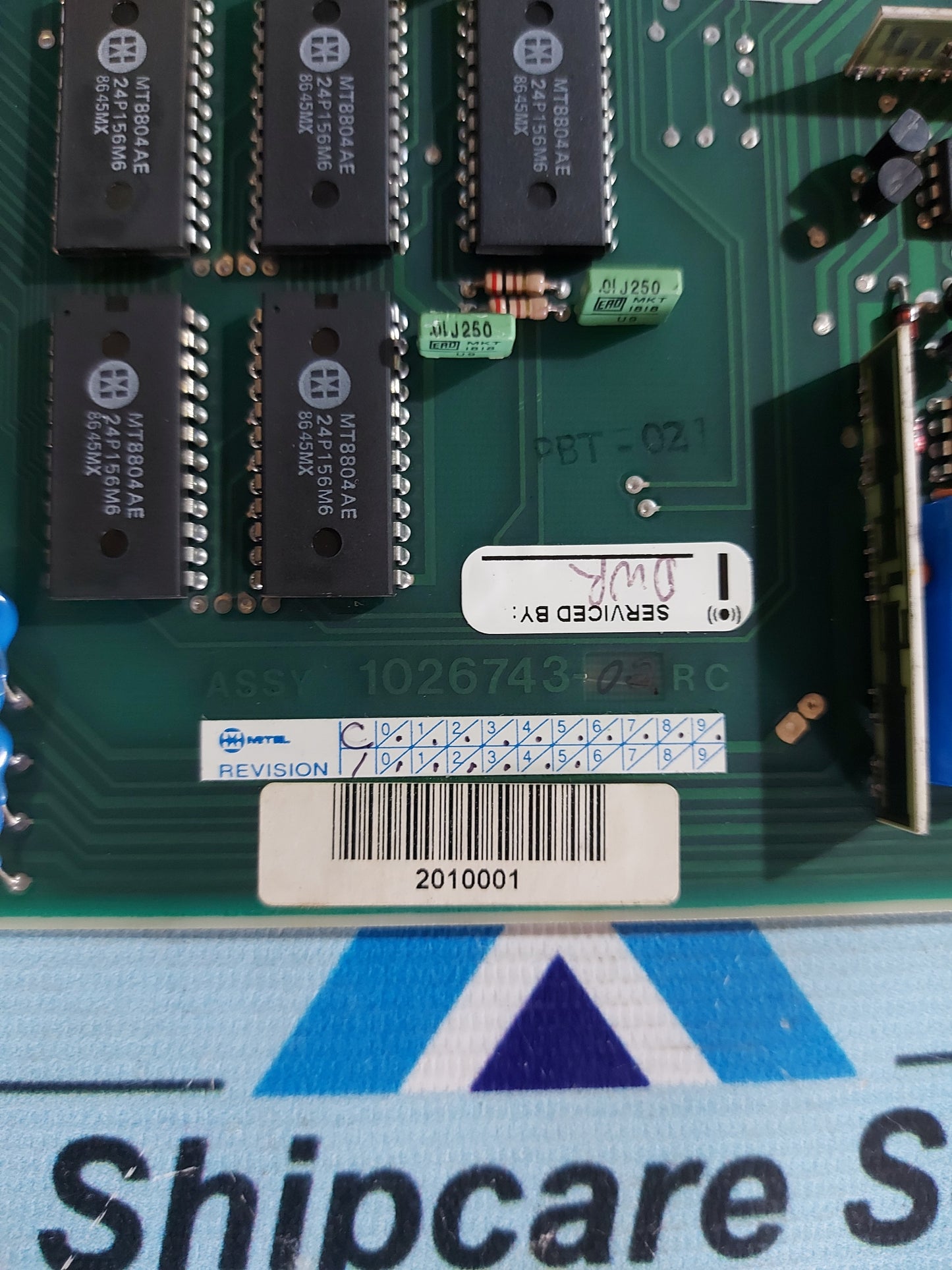 MITEL 9110-110 8-STATION LINE CIRCUIT BOARD