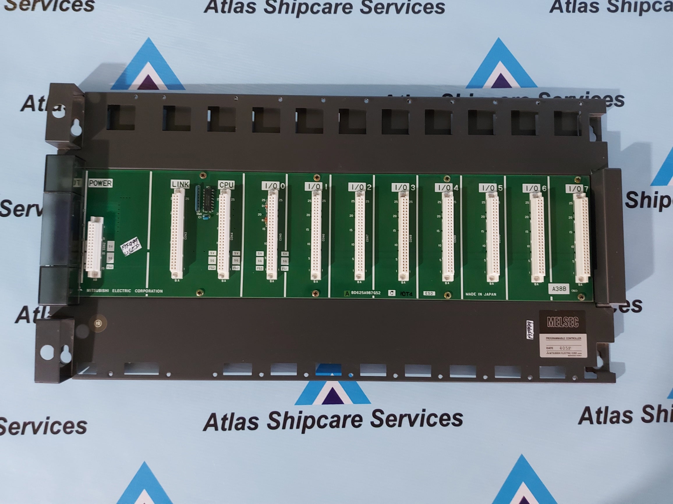 MITSUBISHI A38B MELSEC 10 SLOT BASE UNIT