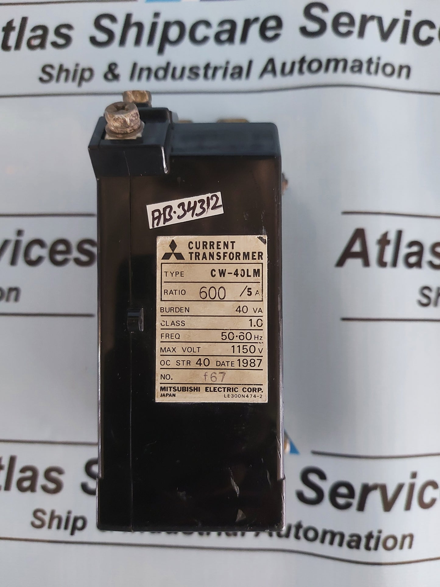 MITSUBISHI CE-40LM CURRENT TRANSFORMER 600/5A