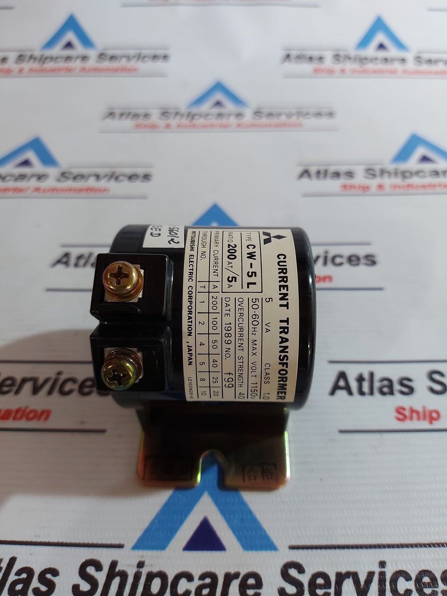 MITSUBISHI CW-5L CURRENT TRANSFORMER RATIO 200AT/5A AG560