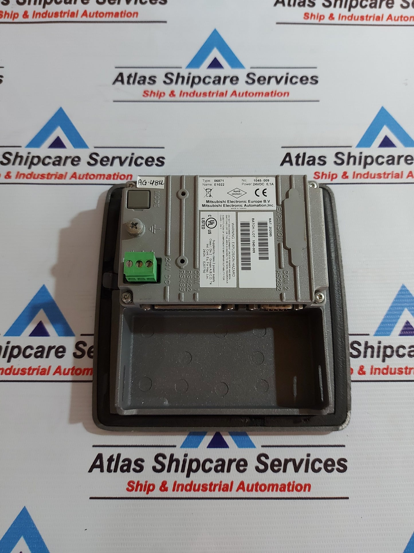 MITSUBISHI E 1022 HMI OPERATOR PANEL 06871 AG484