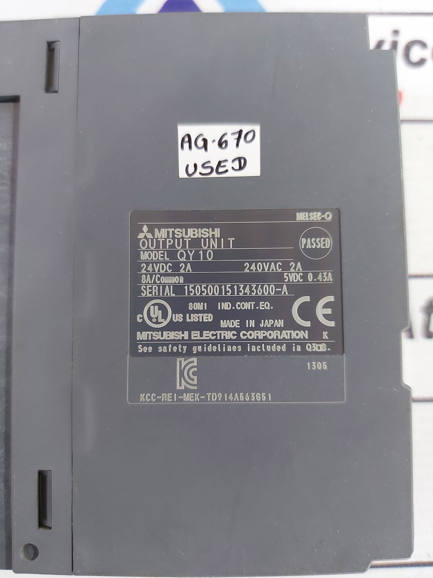 MITSUBISHI MELSEC-Q QY10 OUTPUT UNIT AG670