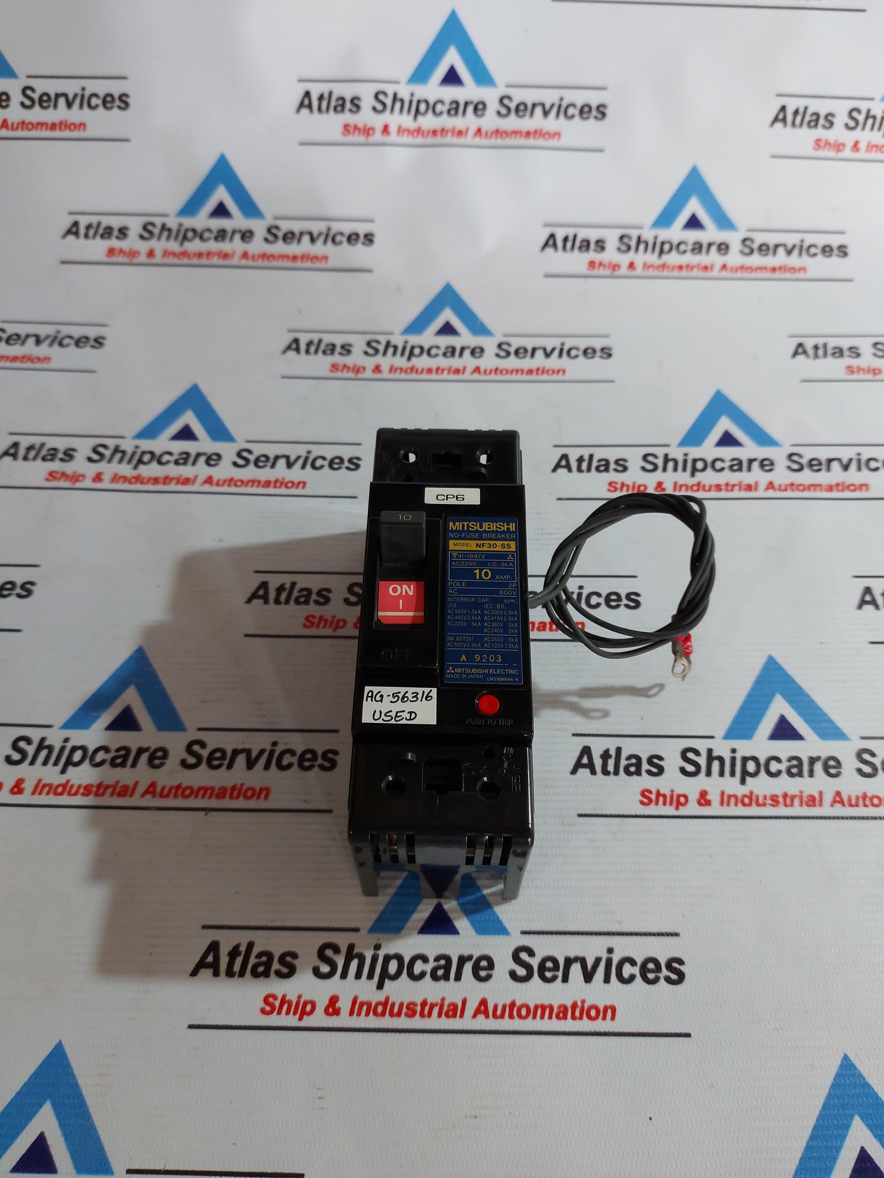 MITSUBISHI NF30-SS NO-FUSE BREAKER 10A 600VAC – Atlas Shipcare