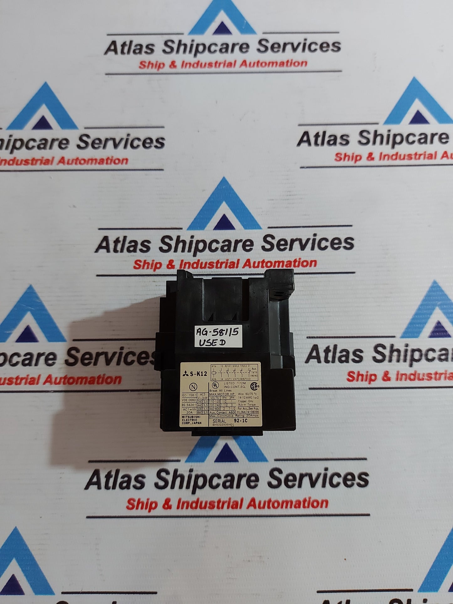 MITSUBISHI S-K12 20A MAGNETIC CONTACTOR COIL AG581